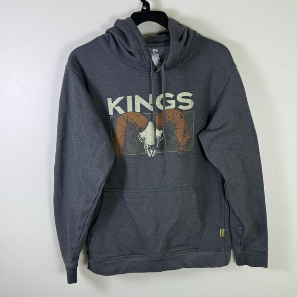 King’s Camo Hoodie Men’s Size Medium Green Sweatshirt Hunting Deer Pullover - Picture 1 of 6